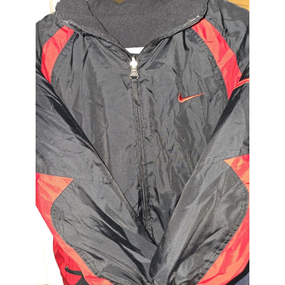 Vintage Nike Sewn Swoosh Nylon Reversible Kids Small Puffer Coat Windbreaker